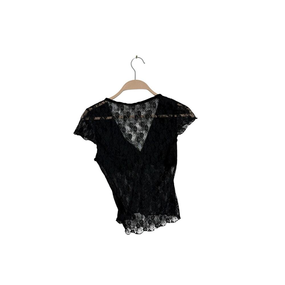 Kimchi Blue Malka‎ Sheer Lace Top Black size medium juniors - Picture 2 of 3